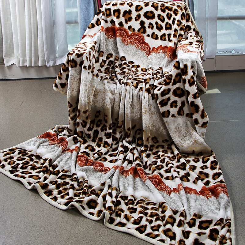 Blanket Leopard Pattern Blanket Nap Blanket Modern European Finished Blanket Sofa Blanket