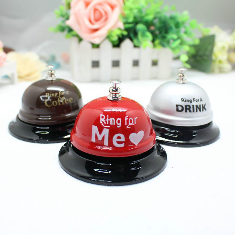 Fattering flower color metal call bell hand holding bell dining…