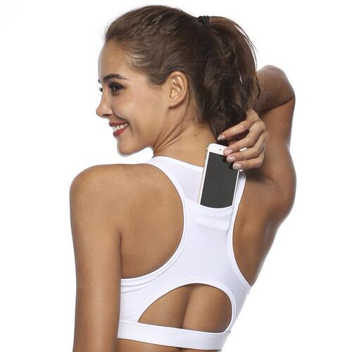 Amazon Fitness Beauty Back Plug Mobile Phone Yoga Bra Sports Women's Underwear Bra