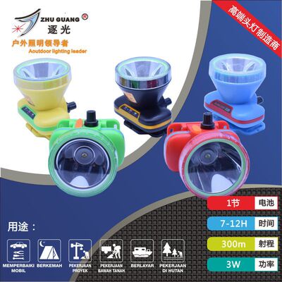 逐光056 新款带SOS充电头灯 LED调光显示头灯   8W 防水 厂家直销