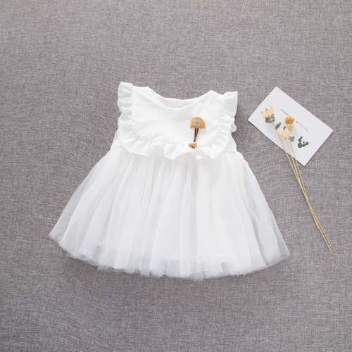 Cross-border items, cute girl dress for little princess, new pure cotton chiffon dress, Instagram one-time shipment.