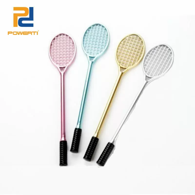 Креативное моделирование ракетки для бадминтона гелевая ручка пластиковая Теннисная ракетка Ручка Форма Мини Спортивный подарок сувенирные призы