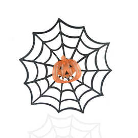 万圣节蜘蛛棉蜘蛛网密室逃脱恐怖场景布置彩色蜘蛛道具装饰用品