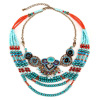 Fashionable ethnic necklace, accessory, European style, ethnic style, boho style