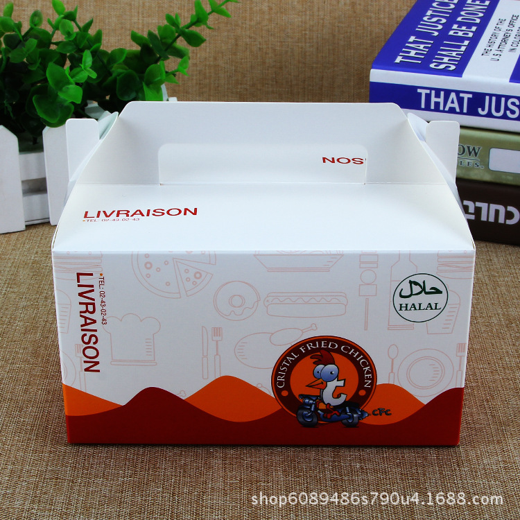 批发环保牛皮纸开窗蛋糕礼盒定做白卡纸手提休闲食品通用包装纸盒