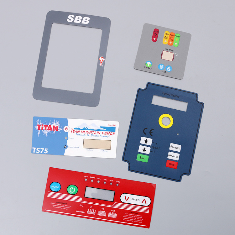 专业印刷丝印薄膜开关按键面板 定制PVC家用电器按键