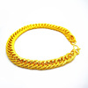 Metal golden bracelet suitable for men and women, wrench, simple and elegant design, 8mm, 18 carat