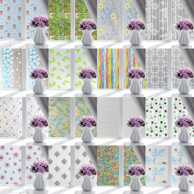 窗花紙窗貼磨砂貼紙衛生間透光不透明浴室玻璃紙遮光窗戶自粘貼膜