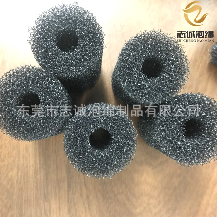 厂家直销过滤海绵柱子 现模网状海绵 空心过滤柱子 量大优惠