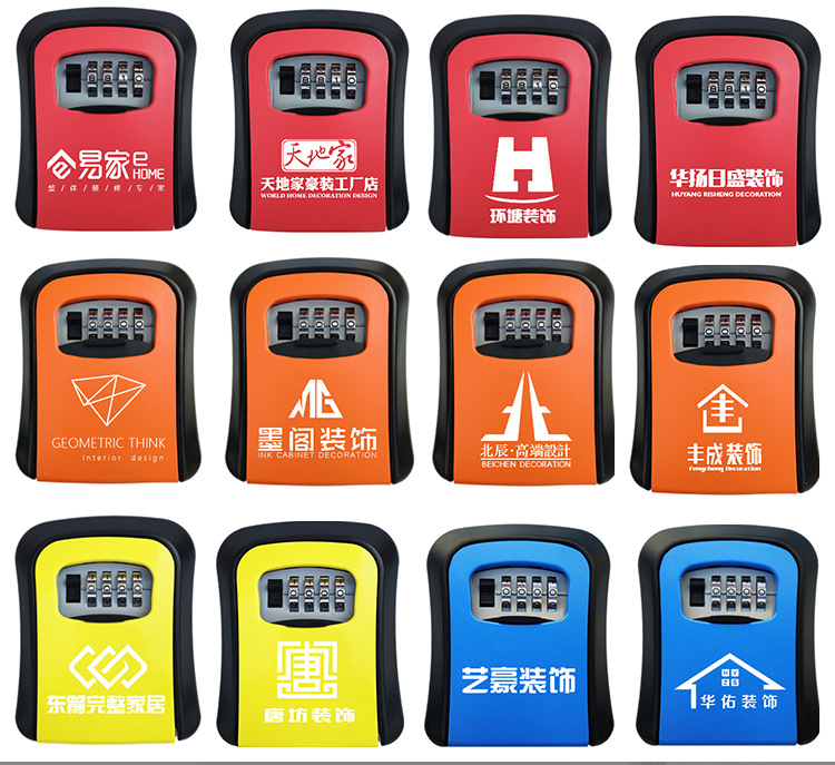 Directo de fábrica al por mayor decoración contraseña clave caja de bloqueo de instalación de ojo de gato sitio de construcción decoración puerta contraseña clave caja