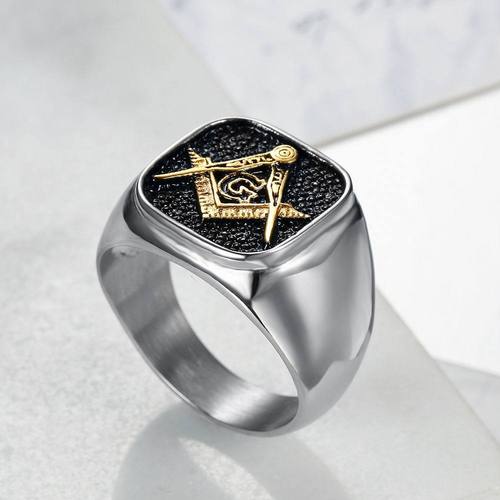 Cross-border personalized hip-hop jewelry classic men's ring AG retro titanium steel ring finger ring Amazon jewelry