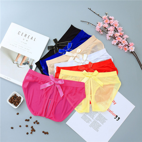 Supply of sexy, tempting and fun free underwear, adult products, open crotch, seamless briefs, women's 5007