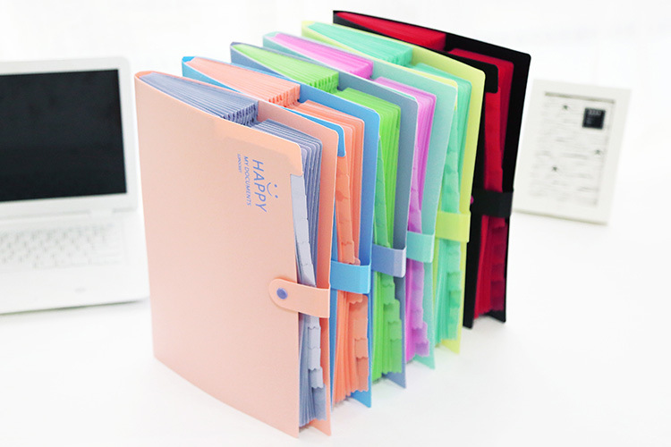 Letter Solid Color Pp Class Learning Retro Folder display picture 5