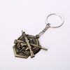 Golden metal keychain, weapon, 98 carat, Birthday gift