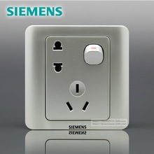 SIEMENS西门子 远景Vista 10A三极带小拇指开关插座5UB01021CC122