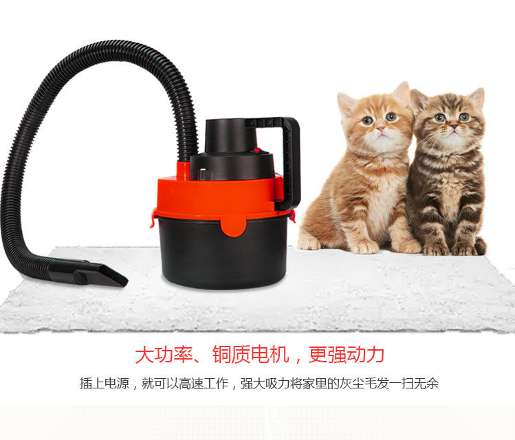 Car accessories: Car vacuum cleaner for home and car use, dual-function for dry and wet cleaning, with high power and strong suction