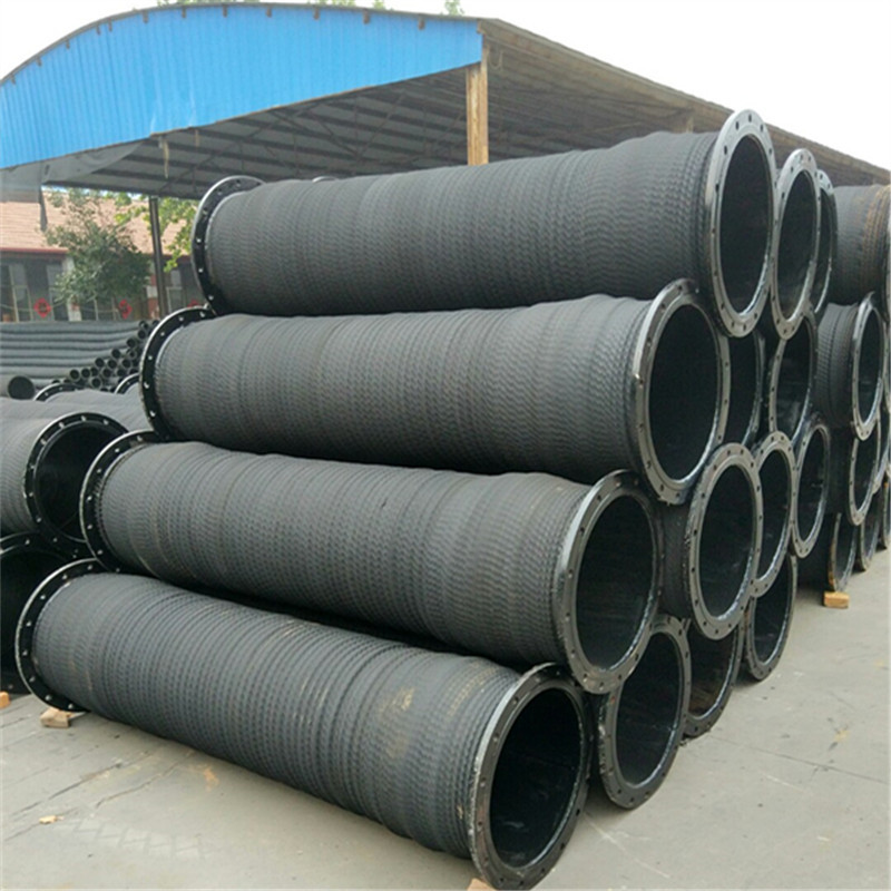 大口径橡胶钢丝管 水泵配套用 抽水 排污 抗旱 防涝