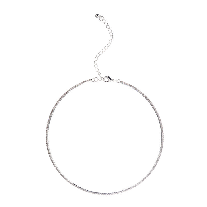 歐美外貿原單項圈 速賣通鎖骨鏈 E-bay 敦煌網批發鑲皓石項圈