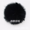 Black white puffer ball, ball head, accessory, wholesale, ostrich, flower decoration