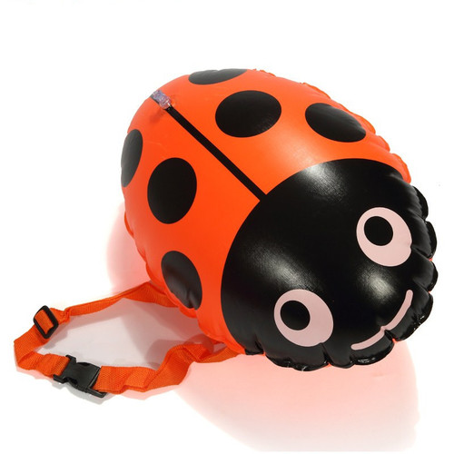 Extra large double airbag follower float, bug orange swimming ring, thickened outdoor follower coccidia float bag swim ring