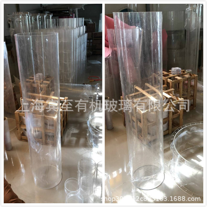 透明有机玻璃水桶水处理圆筒亚克力管封底圆形水槽防水测试ipv68 阿里巴巴