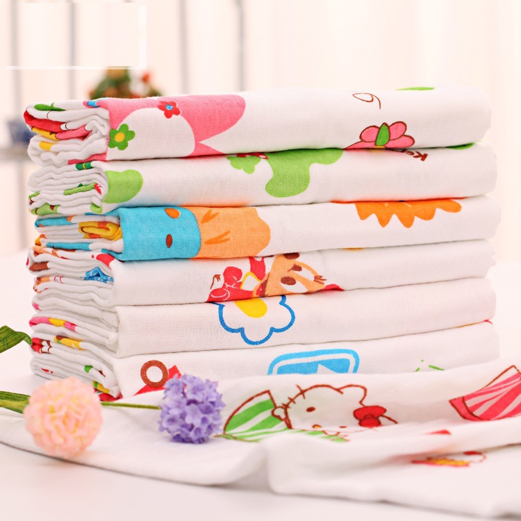 双层蜂巢水洗纱布浴巾60*120 盖被包巾童被 空调被 吸水性超强|ru