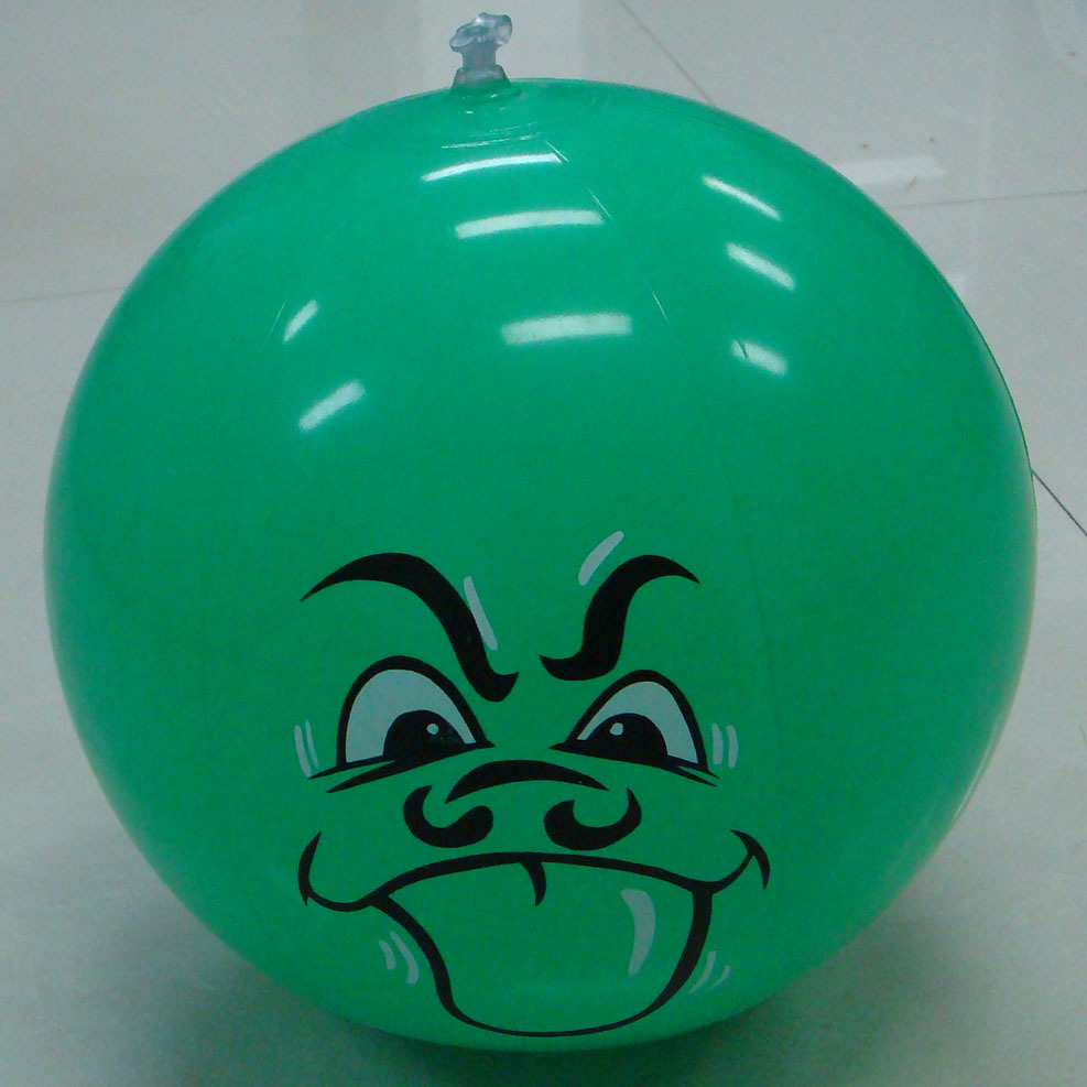 Inflatable water beach green balloon PVC