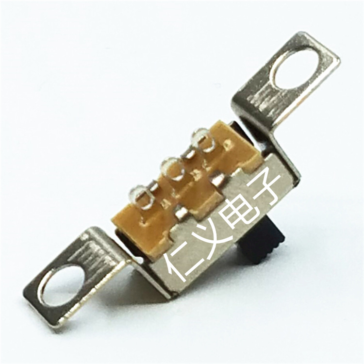 SS12F48东莞拨动厂家直销开关滑动波动推动小电流迷你有耳开关