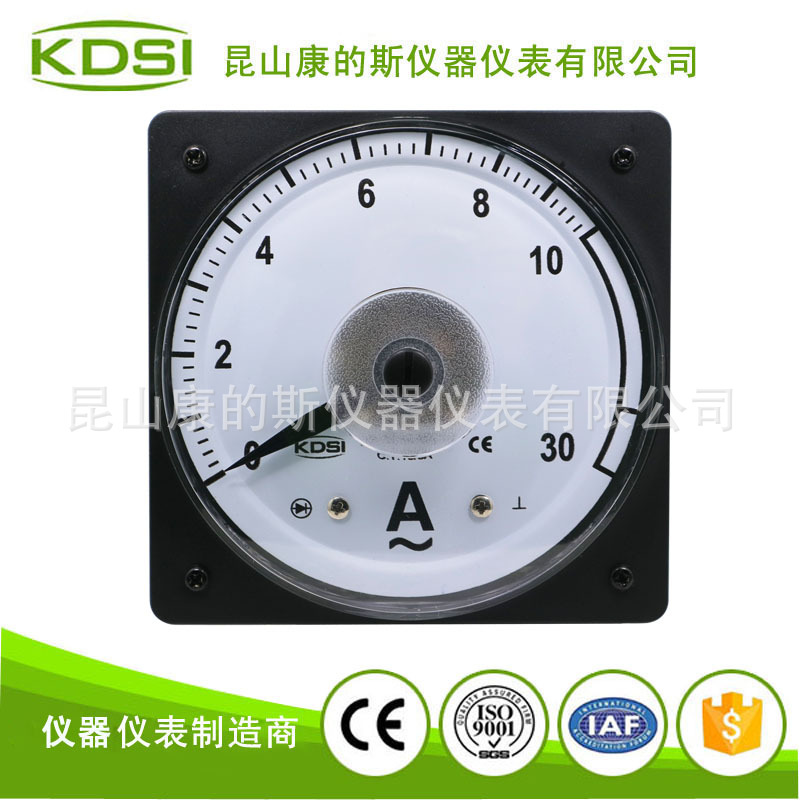 厂家供应指针式广角度交流电流表LS-110AC10/5A3倍过载显示仪表