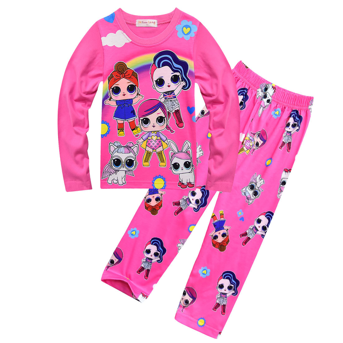 UK Kids Girls LoL Surprise Dolls Pyjamas Casual Nightwear Soft Leisure