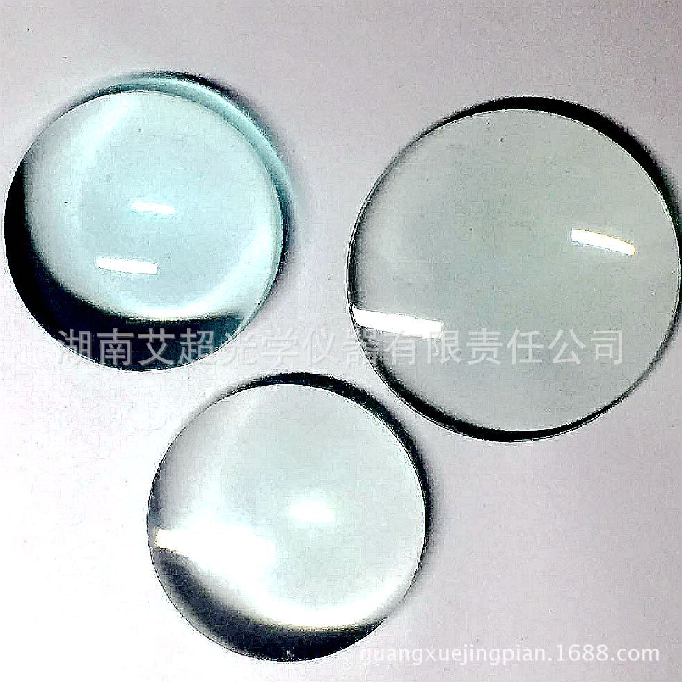 光学仪器放大镜 玻璃镜片 127mm桌面放大镜片 双凸镜片厂家供应