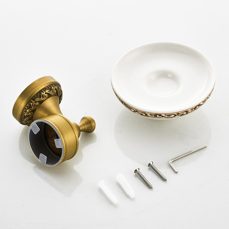 F8319-复古全铜欧式卫浴挂件肥皂碟批发生产直销定做-(3