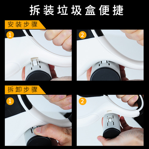 Factory direct sales pet dog automatic retractable traction rope 2-in-1 portable garbage bag anti-slip tractor