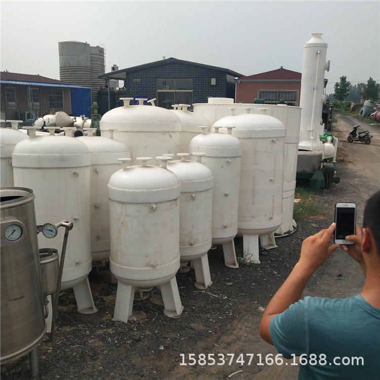 诚信专营二手储罐 二手pp储罐 二手500L聚丙烯真空缓冲罐