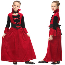 万圣节儿童服装 幼儿面具舞会表演服G-0306巫婆吸血鬼公主裙