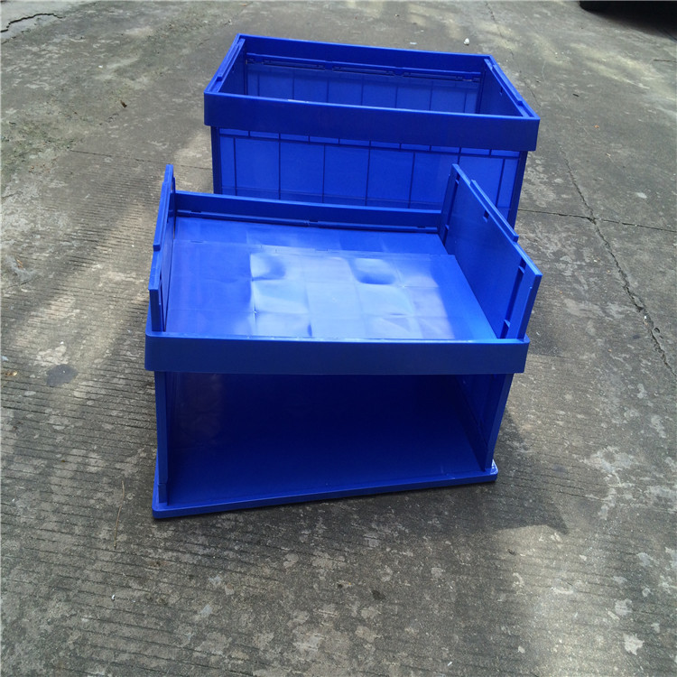 新料加厚EU折叠周转箱 零件储物塑胶折叠箱3001型号541*366*190MM