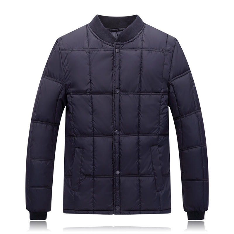 New Middle-aged and Elderly Cotton-padded Jacket Liner Men's Autumn and Winter Stand Collar Wearing Warm Thickened Down Cotton-padded Liner Dad Clothes New Middle-aged and Elderly Cotton-padded Jacket Liner Men's Autumn and Winter Stand Collar Wearing Warm Thickened Down Cotton-padded Liner Dad Clothes