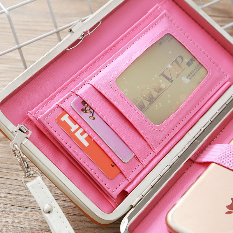 Korean Stripe Printing Bow Wallet display picture 21