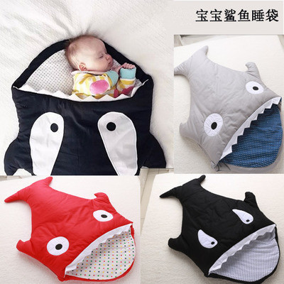 婴儿鲨鱼睡袋 多功能睡袋 儿童卡通睡袋 宝宝用品婴儿睡袋|ru