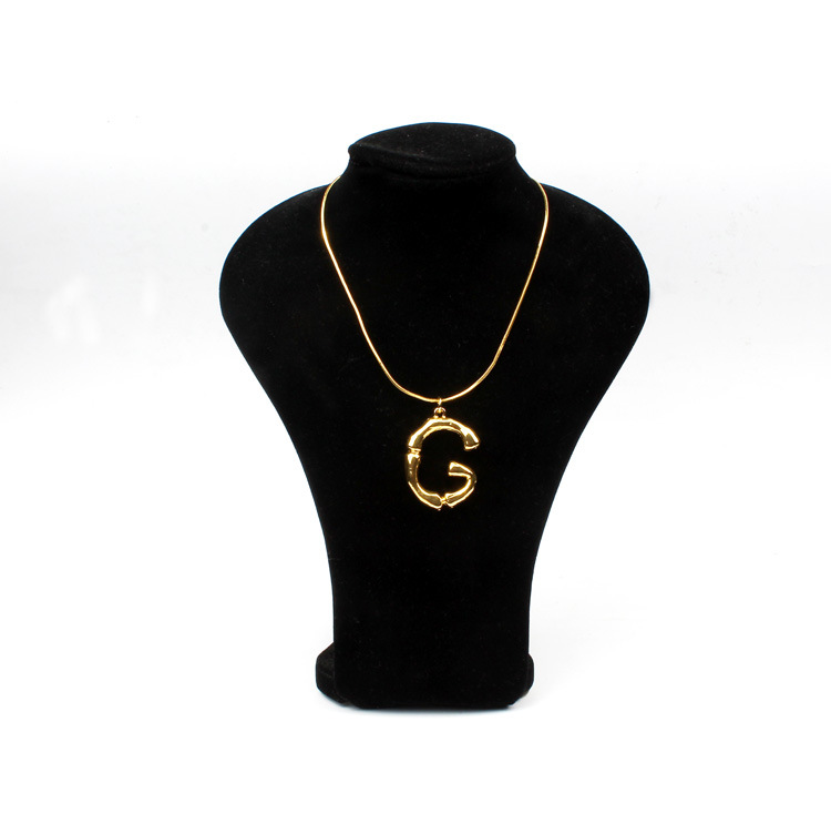 Plating Design Vintage Style Letter Alloy Plating Unisex Pendant Necklace