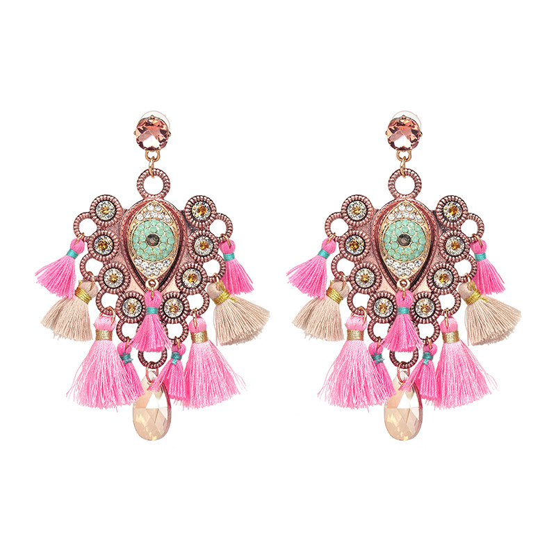 Alloy Fashion Geometric earring  Pink NHJJ3963Pinkpicture2