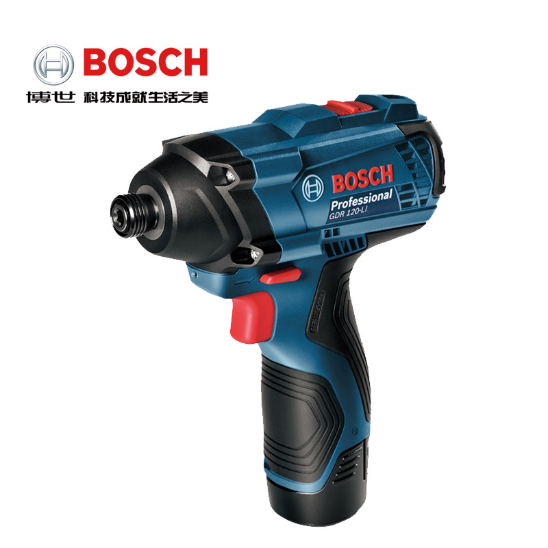 博世12V锂电电动螺丝刀GDR120-LI 充电式家用冲击起子机二档调速