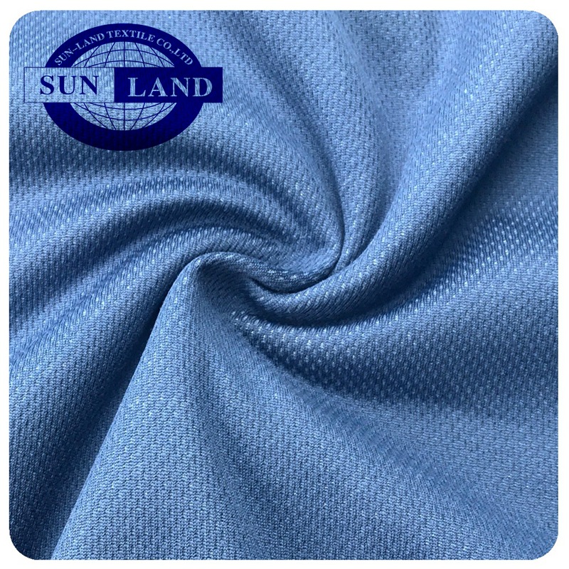 涤盖棉鸟眼布 CVC涤棉混纺针织纬编T恤面料