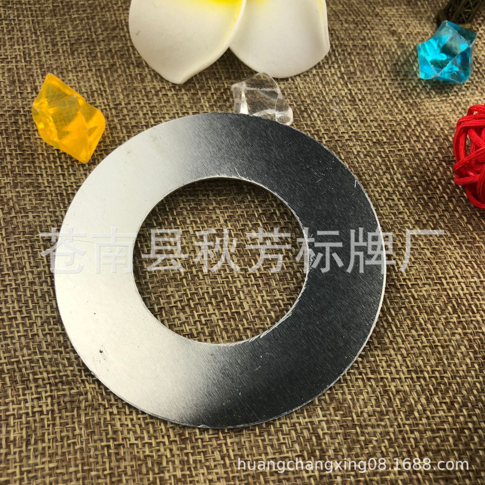 阀门铭牌圆形标牌 截止阀蝶阀吊牌机床设备机械配件铝牌