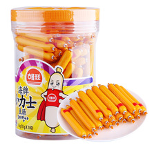 韓國進口零食海牌小力士魚腸10g/20g桶裝寶寶芝士鱈魚腸魚肉腸1kg