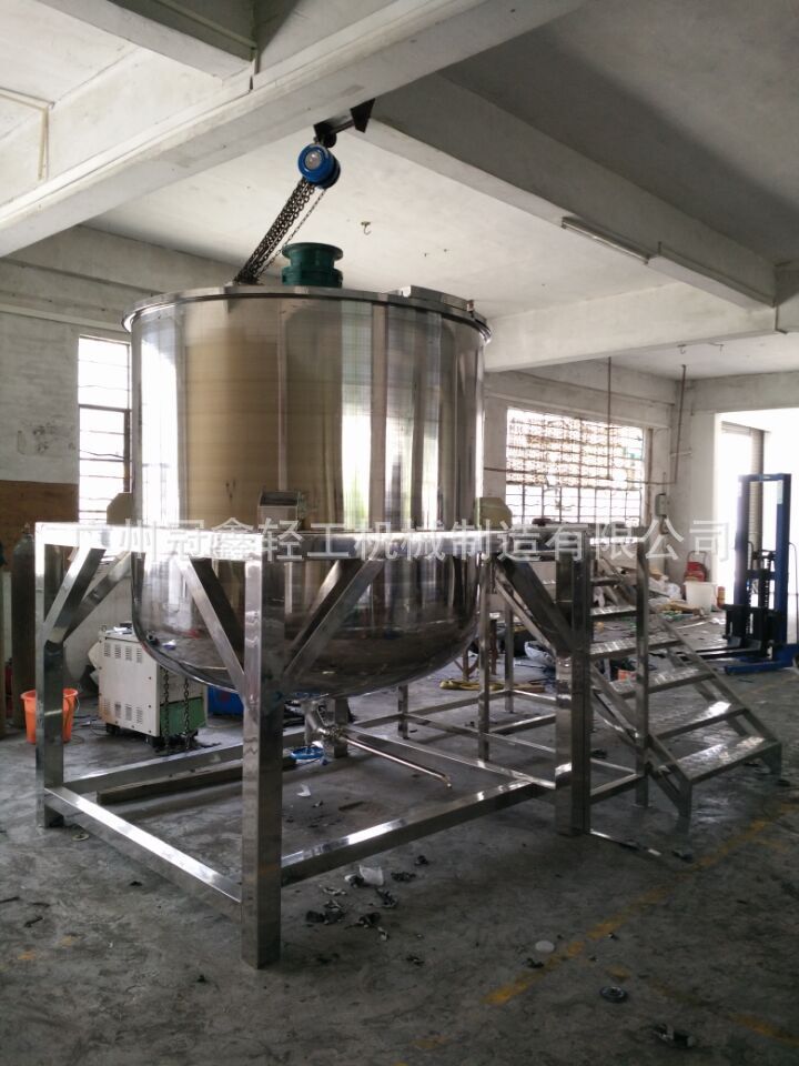 3吨化工水蜡搅拌釜 液体搅拌罐 化工搅拌桶 日化品洗衣液搅拌罐
