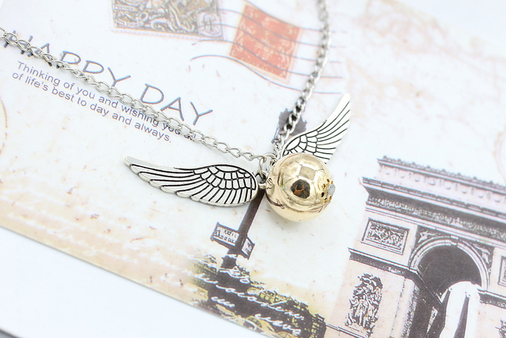 Harry Potter and Deathly Hallows Necklace Angel Wing Necklace Clavicle Chain Wholesale