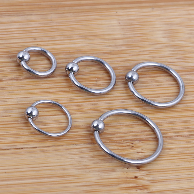 Fashion Geometric Stainless Steel Metal Nose Ring 1 Piece