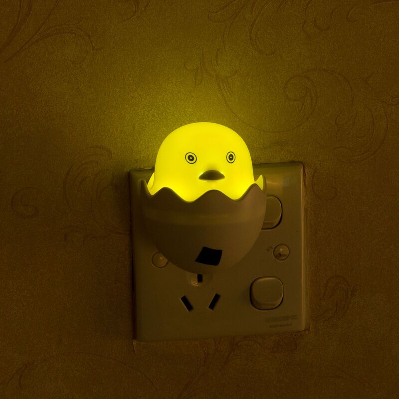 Special wholesale LED light control night light creative cute eggshell yellow duck plug-in feeding night light stall gifts Special wholesale LED light control night light creative cute eggshell yellow duck plug-in feeding night light stall gifts