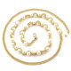 Women's Korean-style sweet pearl inlaid waist chain dress hook metal decorative thin belt women's seven a generation of hair